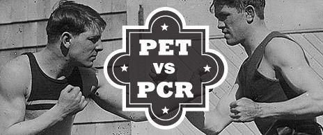 PET and PCR plastic bottles battle it out in the boxing ring of packaging